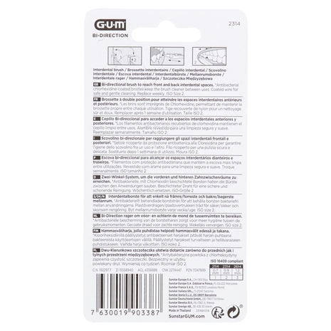 Gum Bi-Direction Scovolino mm 0.9 ISO Size 2 6 pz